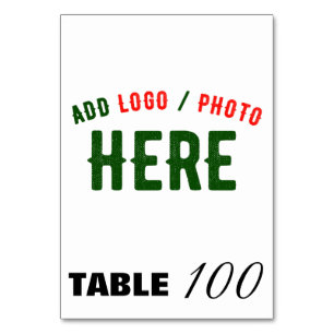 TARJETA DE MESA PERSONALIZABLE MODERNO ESTILO BLANCO VERIFICADO MA
