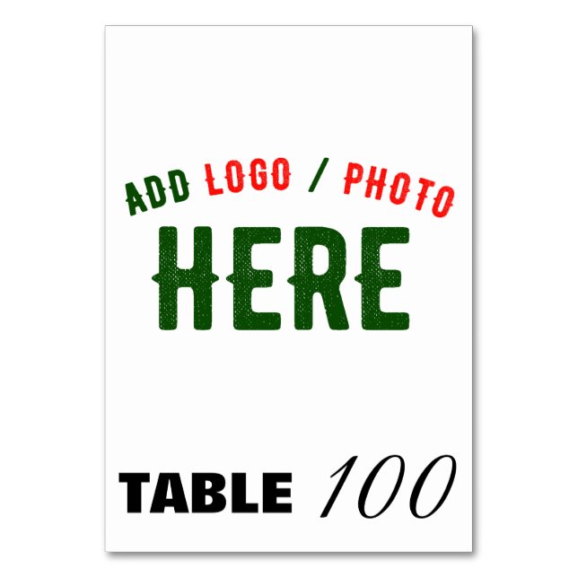 TARJETA DE MESA PERSONALIZABLE MODERNO ESTILO BLANCO VERIFICADO MA (Anverso)
