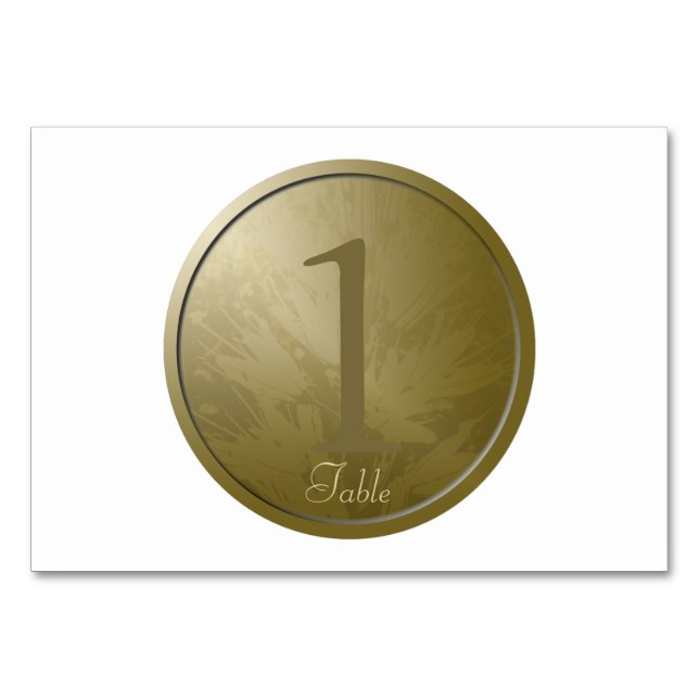 Tarjeta de mesa personalizada 1 de las flores de o (Anverso)