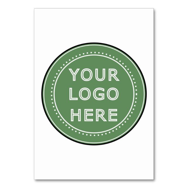 Tarjeta De Mesa Personalizado, elegante, moderno y mínimo (Anverso)