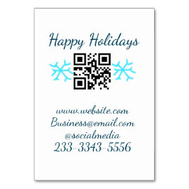 Tarjeta De Mesa personalizado simple código QR agregar su nombre t
