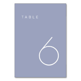 Tarjeta De Mesa Pestaña de número de tabla púrpura de lavanda Mini