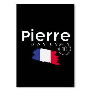 Tarjeta De Mesa Pierre Gasly, fórmula 1, piloto de carreras