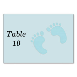 Tarjeta De Mesa Pies de bebé
