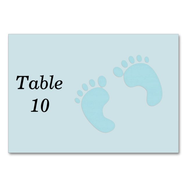Tarjeta De Mesa Pies de bebé (Anverso)