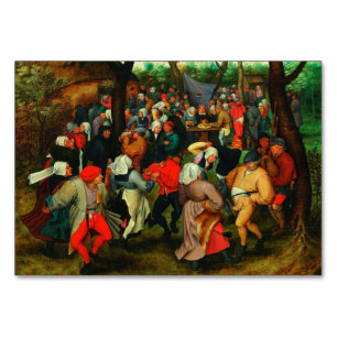 Tarjeta De Mesa Pieter Bruegel El Viejo - El Baile Boda