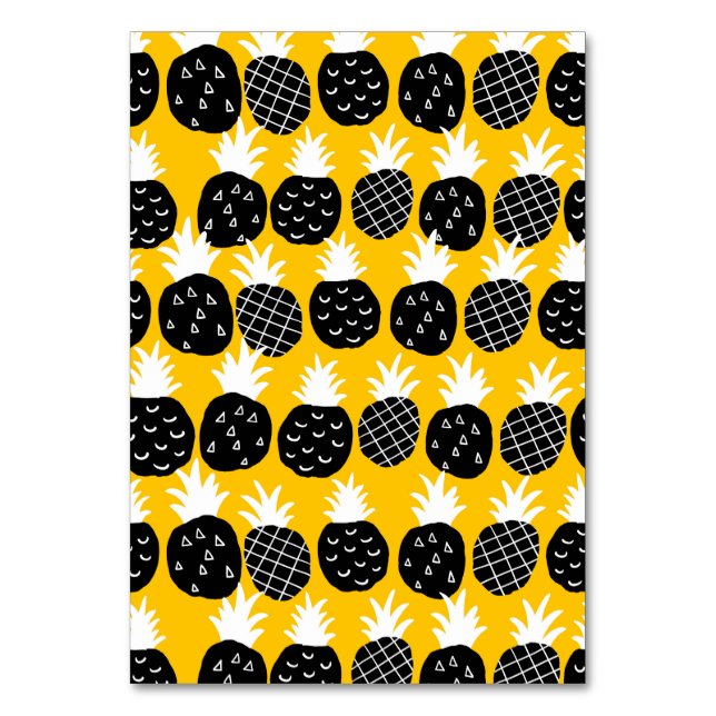 Tarjeta De Mesa Piña negra (Anverso)