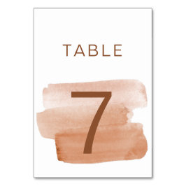Tarjeta De Mesa Pincel de color de agua moderno Minimalista