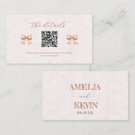 Tarjeta De Mesa Pink Sakura Ribbon – Japanese-Inspired