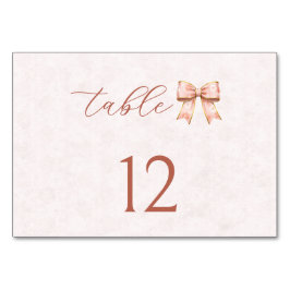 Tarjeta De Mesa Pink Sakura Ribbon – Japanese-Inspired