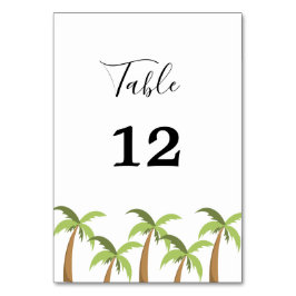 Tarjeta De Mesa Pintura al agua moderna playa de verano