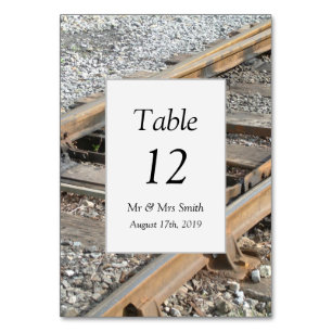 Tarjeta De Mesa Pistas de tren