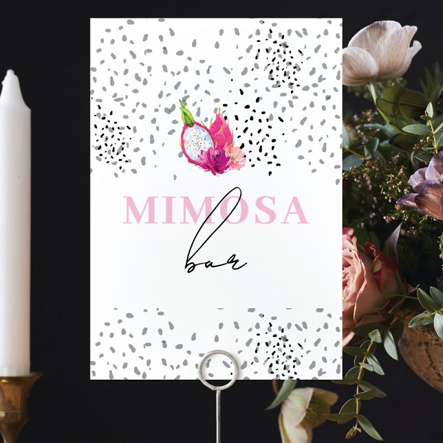 Tarjeta De Mesa Pitaya Dragon Rótulos de mesa de rociado de fruta (Subido por el creador)