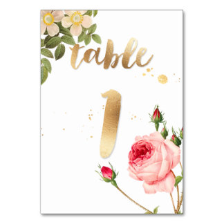 Tarjeta De Mesa PixDezines Mesa 1/Rosas Vintage/Redoute