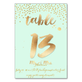 Tarjeta De Mesa PixDezines tabla 13+/espoletas de oro falsas/color