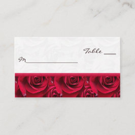 Tarjeta De Mesa Placecards Red Roses Galore