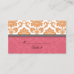 Tarjeta De Mesa Placecas de damasco de abeja y mandarina