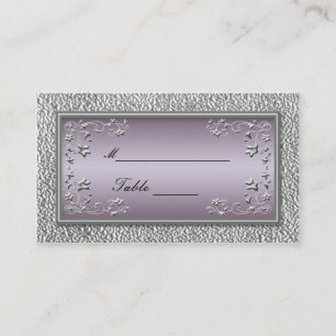 Tarjeta De Mesa Placecas florales de ciruelas y aguas residuales