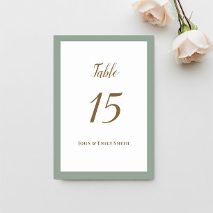 Tarjeta De Mesa Placeholders, placeholder names and numbers