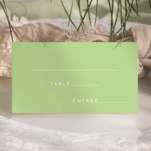 Tarjeta De Mesa Plano de elección de árbol verde Minimalista de cí