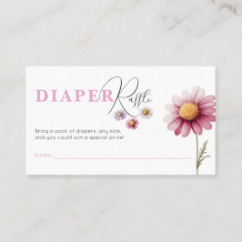 Tarjeta De Mesa Plantilla de tickets de Raffle de Baby Shower Diap