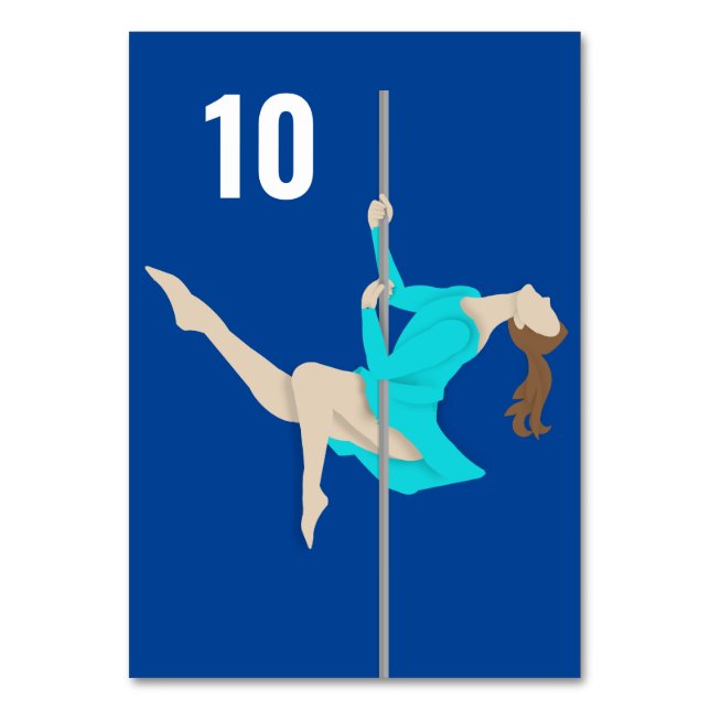 Tarjeta De Mesa Pole Fitness (Anverso)