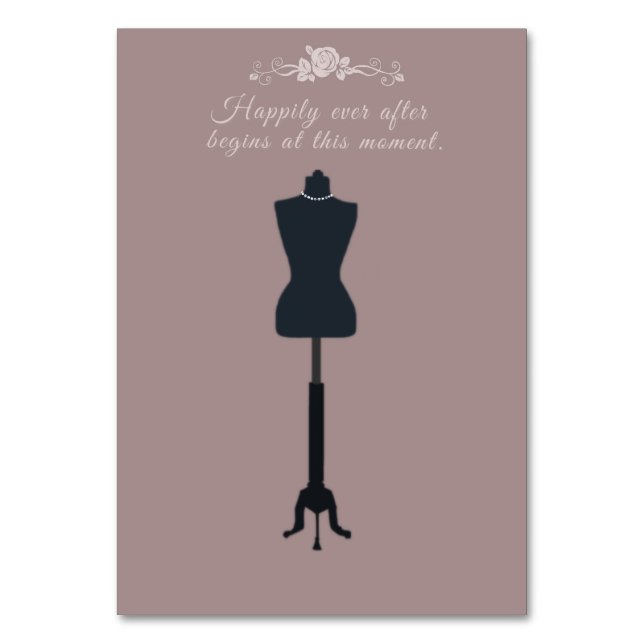 Tarjeta De Mesa Por Siempre Felices (Reverso)