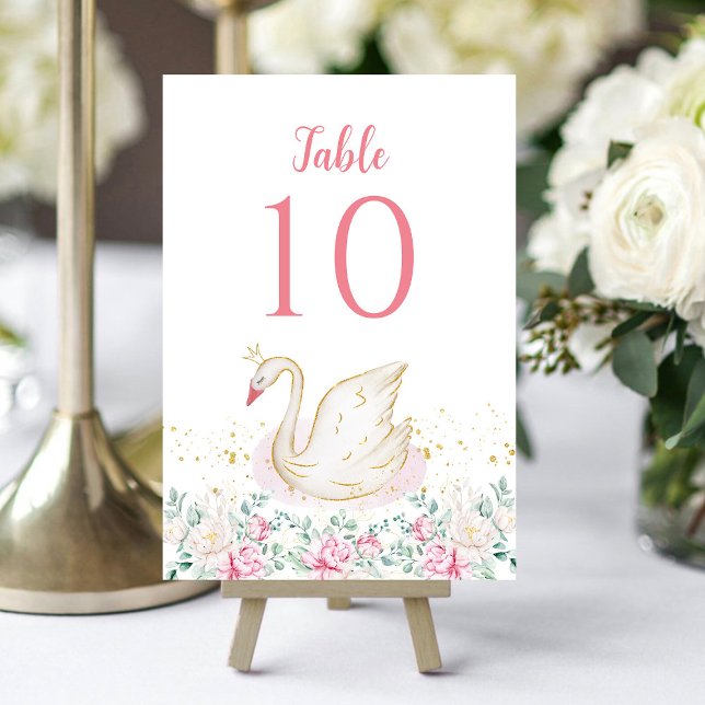 Tarjeta De Mesa Princess Swan (Subido por el creador)