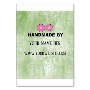 Tarjeta De Mesa Producto Hecho a Mano Floral Vintage Dorado Negoci
