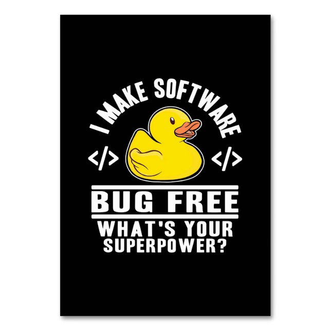 Tarjeta De Mesa Programador para hacer software libre de fallos (Anverso)