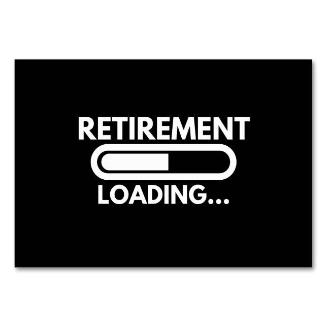 Tarjeta De Mesa Progreso de carga de jubilación para todos los emp (Anverso)