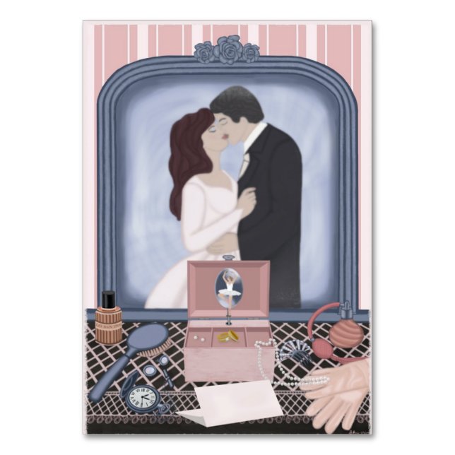 Tarjeta De Mesa Promesa Rosa (Anverso)