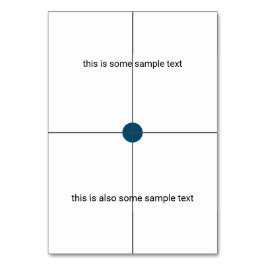 Tarjeta De Mesa prueba de muestreo