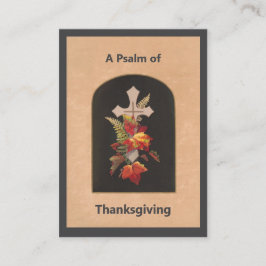 Tarjeta De Mesa Psalm 100 Thanksgiving Prayer Card