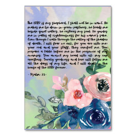 Tarjeta De Mesa Psalm Bible Verse Card