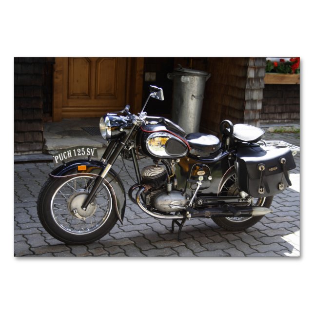 Tarjeta De Mesa Puch 125 SV (Anverso)