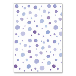 Tarjeta De Mesa puntos de polka pintados a mano