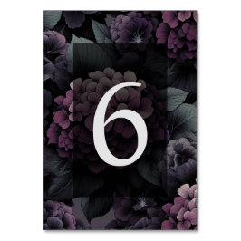 Tarjeta De Mesa Purple Moody Floral