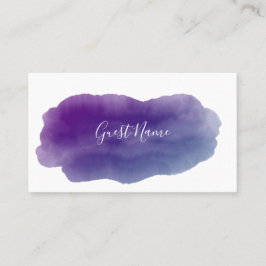 Tarjeta De Mesa Púrpura acuarela invitado carta de lugar