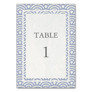 Tarjeta De Mesa Púrpura suave + número de tabla de pesos japoneses