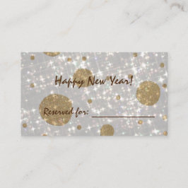 Tarjeta De Mesa Purpurina festivo Feliz Año Nuevo