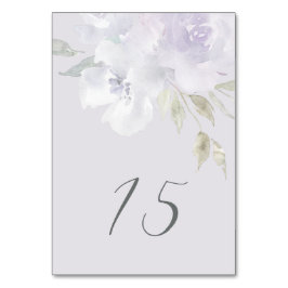 Tarjeta De Mesa Quinceanera Delicada Morada