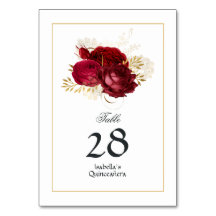 Quinceañera, Rosa de cosecha roja y dorada