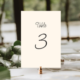 Tarjeta De Mesa Quirky Handwriter Boda