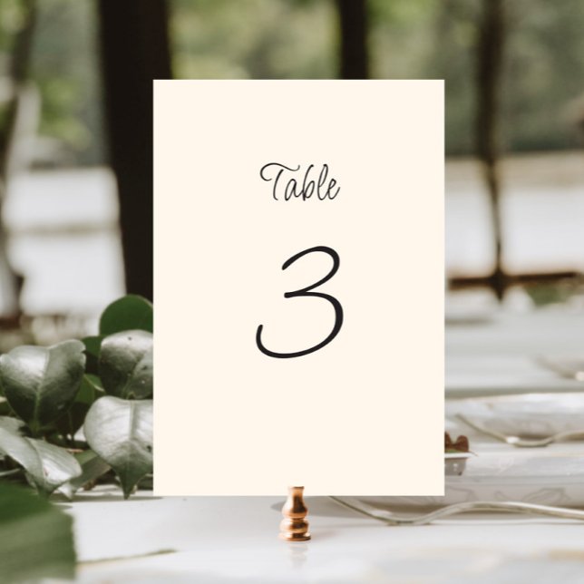 Tarjeta De Mesa Quirky Handwriter Boda (Subido por el creador)
