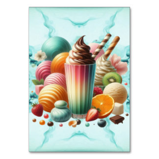 Tarjeta De Mesa Rainbow Treat