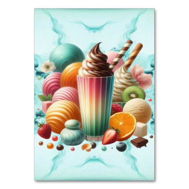 Tarjeta De Mesa Rainbow Treat (Anverso)