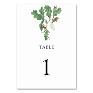 Tarjeta De Mesa Rama de maíz - número de tabla boda