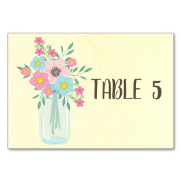Tarjeta De Mesa Ramo de Campo Personalizable