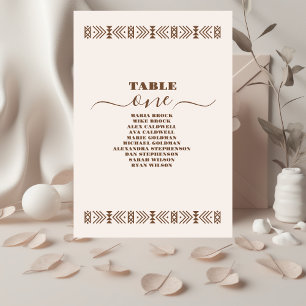 Tarjeta De Mesa Rancho del País del Suroeste Boda Western